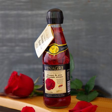 Pineapple with organic roses vinegar